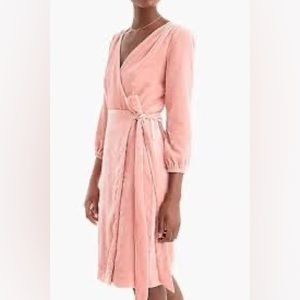 J Crew Velvet Wrap Dress NWT